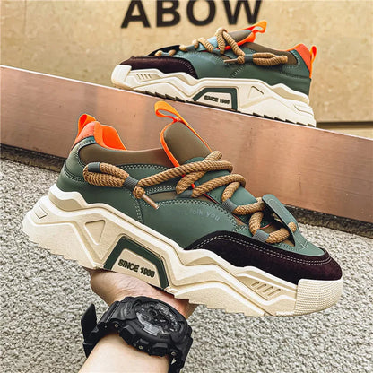 Lässige Herren-Sneaker – Frühlingsmode – Vielseitige Low-Top-Skateboard-Schuhe für Herren, geeignet für Outdoor-Sportarten