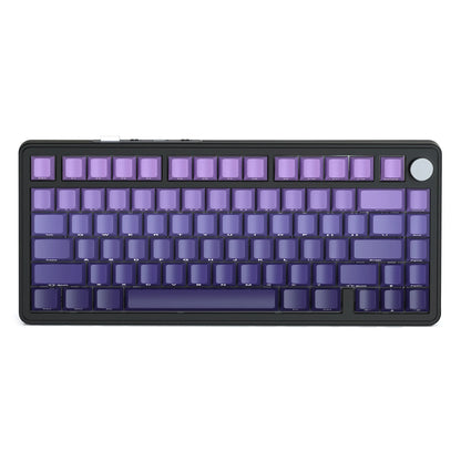 ATTACK SHARK X85 Tri-Mode-Gasket 75% mechanische Tastatur mit CNC-Drehknopf, 5-lagiger Dämpfung, Hot-Swap-Funktion, RGB-Hintergrundbeleuchtung, NKRO