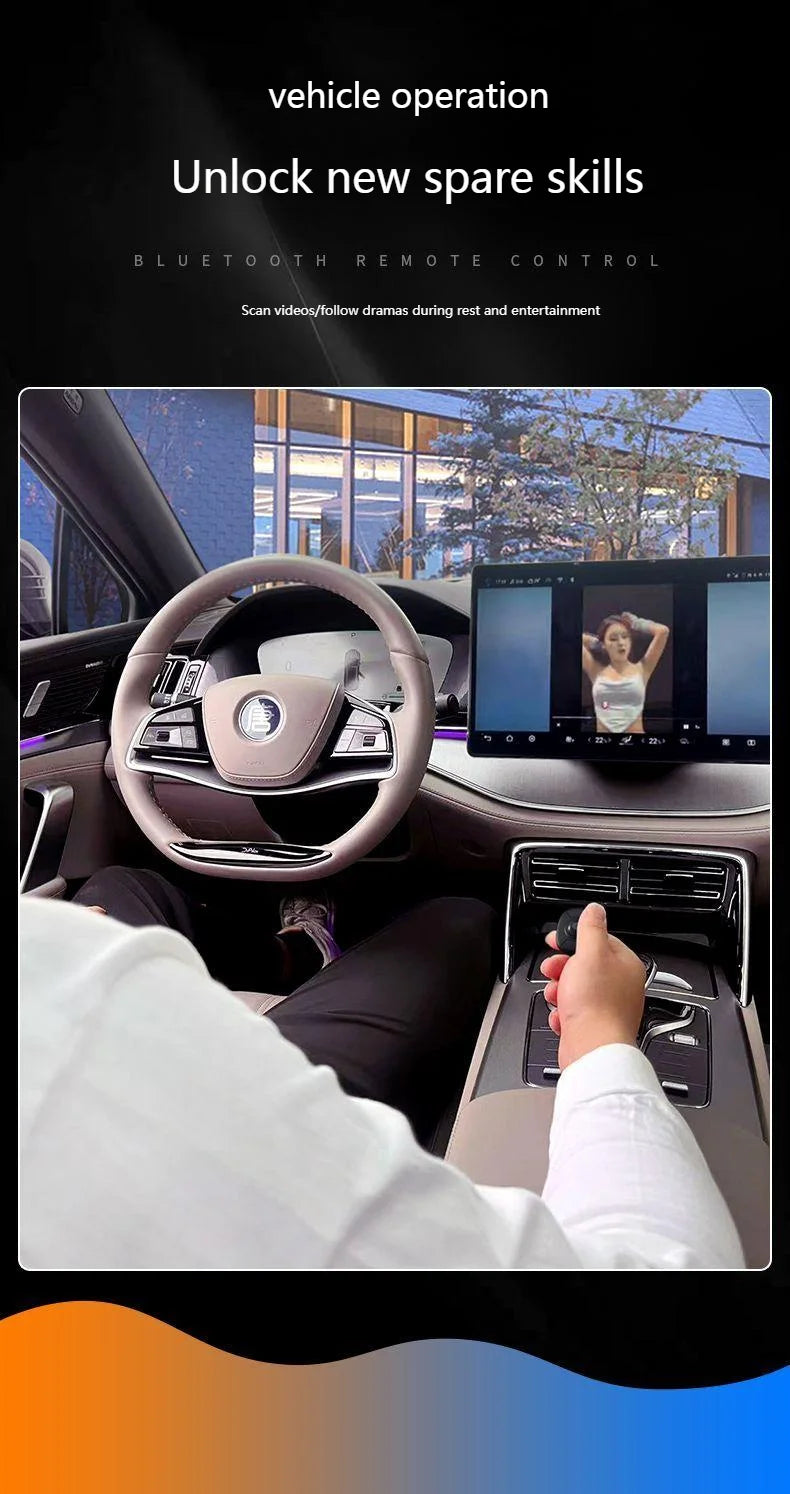 Trackball Finger Ring Mouse 2.4G + Bluetooth Wireless Remote Control Mouse for PPT, Presentations, Smart TV, Car Display & PC