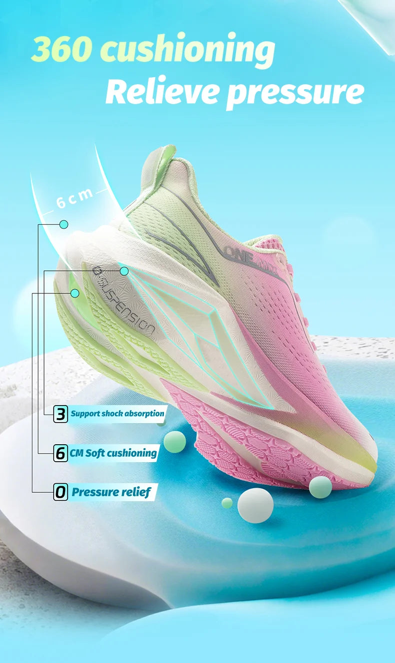 ONEMIX Men Running Shoes Super Lightweight Outdoor Athletic Training Jogging Sneakers Anti-Slip Wear-Resistant Walking Footwear