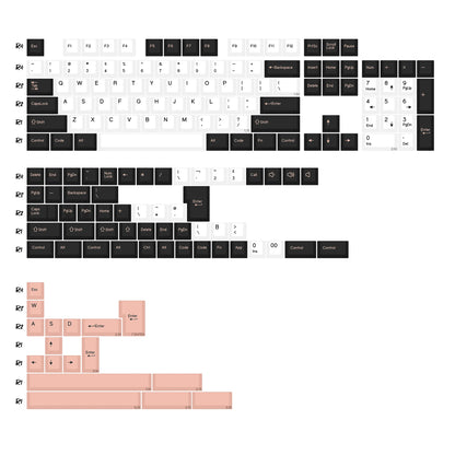 KBDiy GMK Apollo Keycaps ISO PBT Cherry Profile Retro Double Shot Keycap for MX Switches Alice 60 Mechanical Keyboard Key Caps