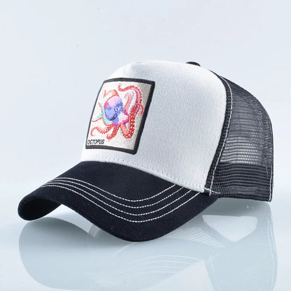 Unisex Baseball Cap With Octopus Patch For Men And Women Four Season Snapback Trucker Hats Outdoor Breathable Casual Sports Cap