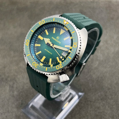 PARNSRPE Diver's Luxury Men's Watch Small Abalone Automatic Mechanical Watch Movement Aseptic Dial Sapphire Glass