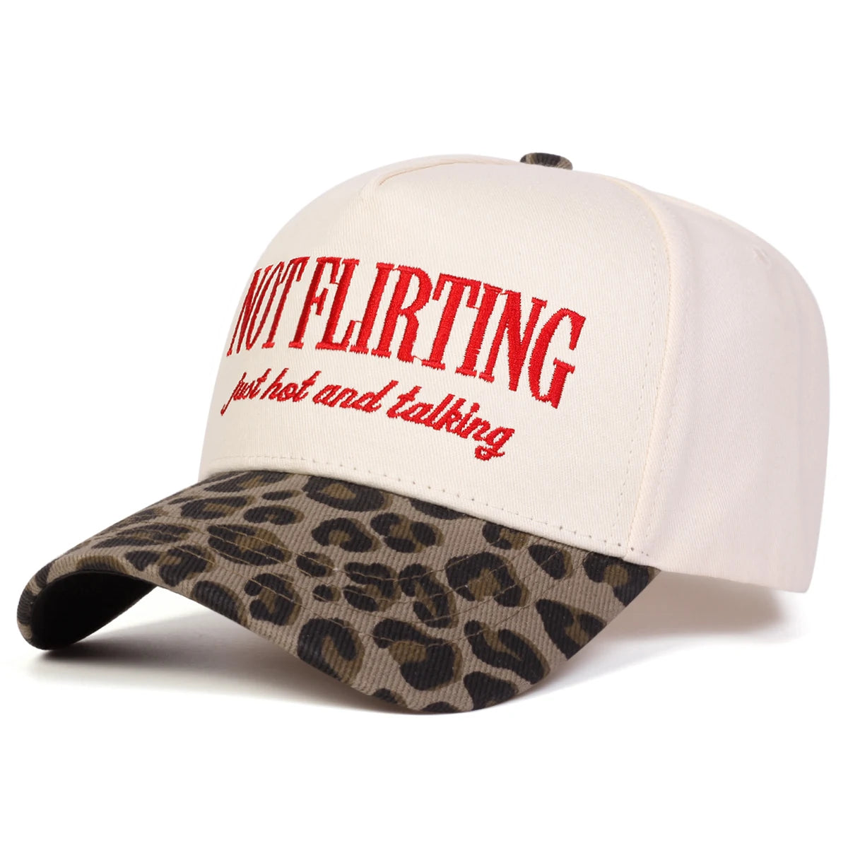 Unisex NOT FLIRTING Letter Embroidery Baseball Caps Spring Autumn Outdoor Adjustable Casual Hats Sunscreen Hat Sports Cap