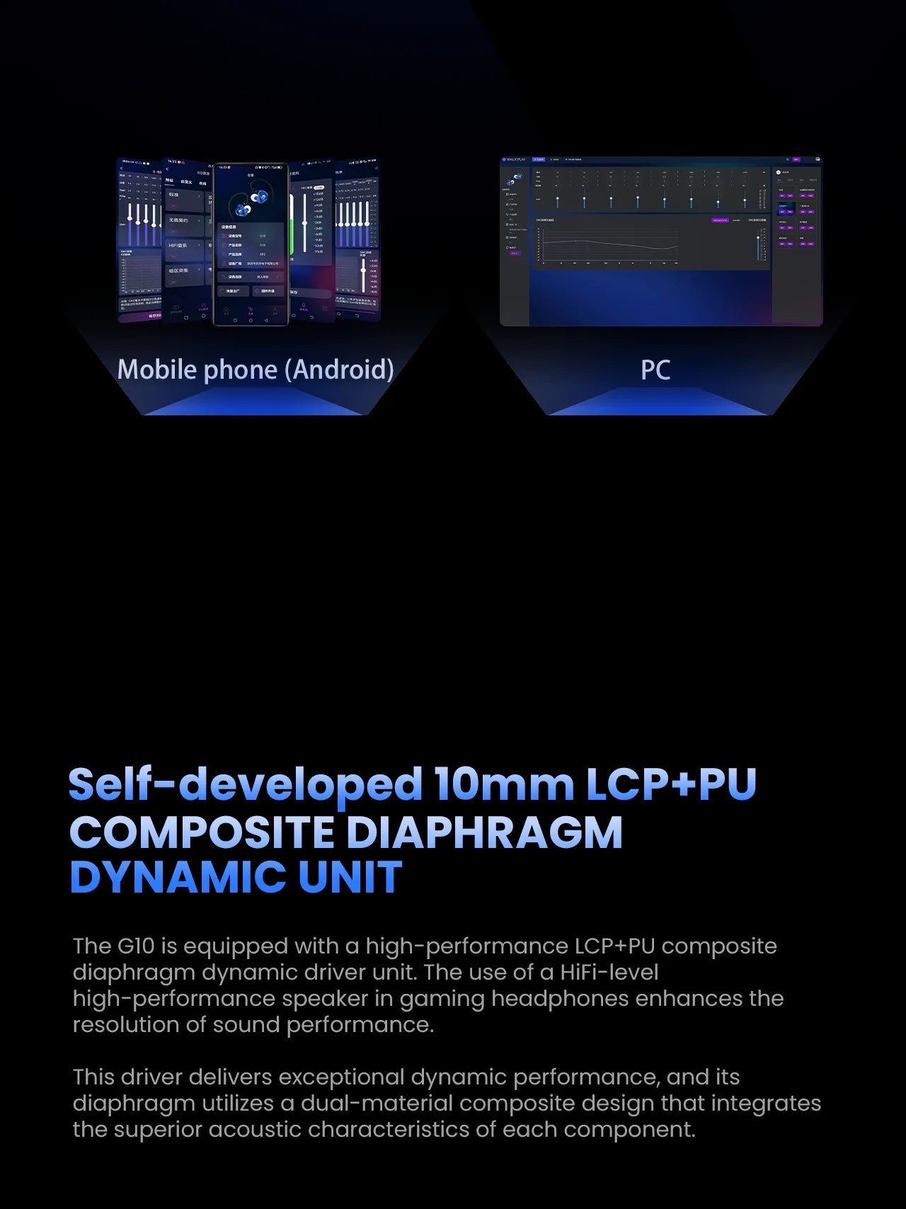 EPZ G10 Wired HiFi Gaming Earphones – Type-C & 3.5mm In-Ear Monitor Headphones with DAC, Noise Isolation, Detachable Cable & Microphone