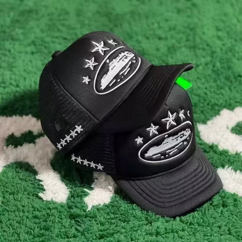 New Unisex Print Baseball Hats New Unisex Hip Hop Breathable Personal Sunshade Mesh Versatile Street Fashion Trucker Caps