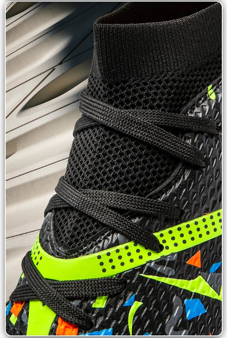 Nouvelles chaussures de football pour hommes, chaussures d'entraînement, crampons de football, baskets de match, chaussures de sport pour terrain gazonné, antidérapantes, professionnelles, ultralégères, unisexes.