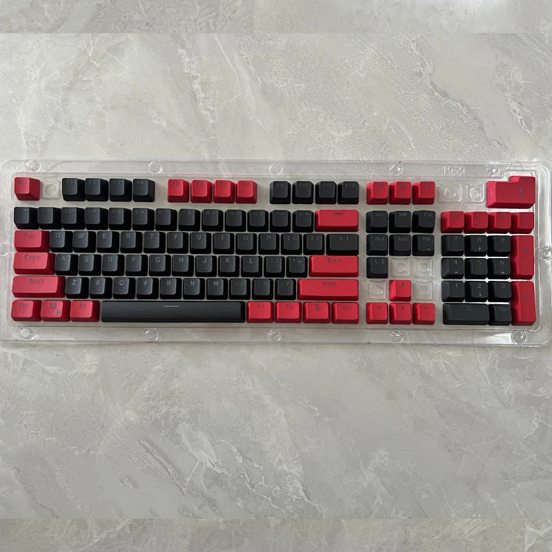106 Keys Grey Red Keycaps PBT Specials Keycap Backlit Two-Color Key Caps For MX Switch 61/87104 Mechanical Keyboard