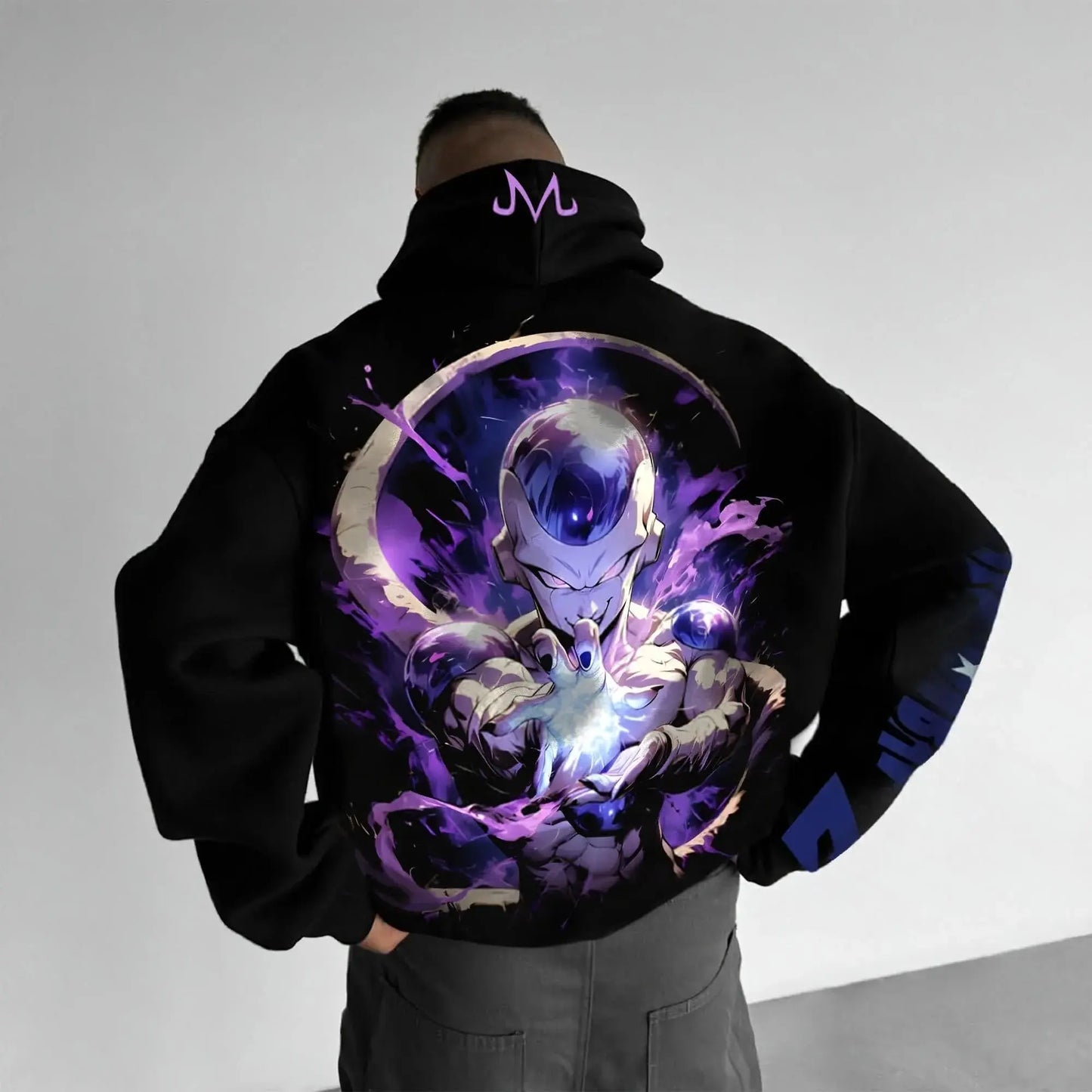 Sweatshirt com capuz Dragon Ball Frieza anime para homem e mulher, hoodie pullover casual streetwear com estampado gráfico, top de moda para primavera e outono