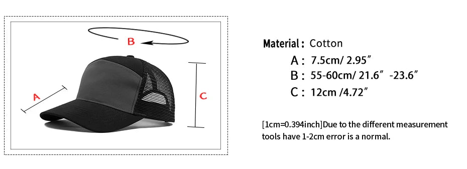 Summer 7 Panel Baseball Cap Fashion Hip Hop Mesh Caps Men Truckers Hat Visor Hardtop Snapback Women Unisex Cool New Brand