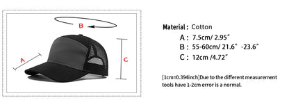 Summer 7 Panel Baseball Cap Fashion Hip Hop Mesh Caps Men Truckers Hat Visor Hardtop Snapback Women Unisex Cool New Brand