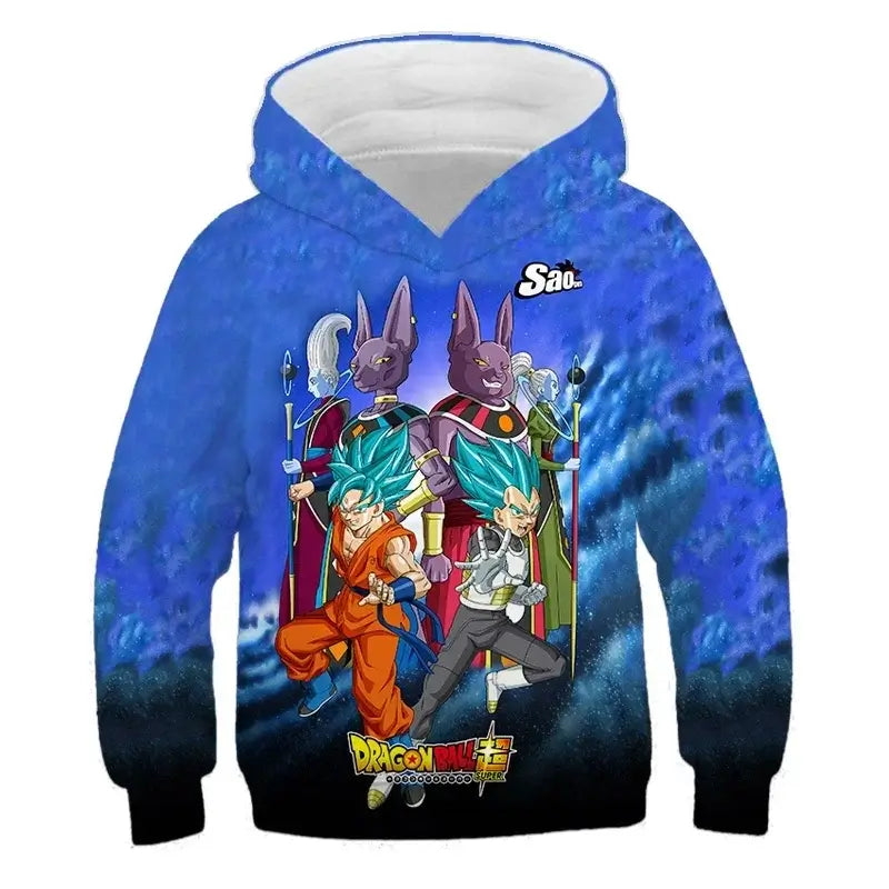 2025 Autumn Cool Dragon Ball Z Kids Boys Sweatshirts Children Casual Boy Hoodies Pullover Anime Dragon Ball Hoodie Hooded Coats. Produit gaming premium Fraquane, nouvelle génération, équipement gamer.