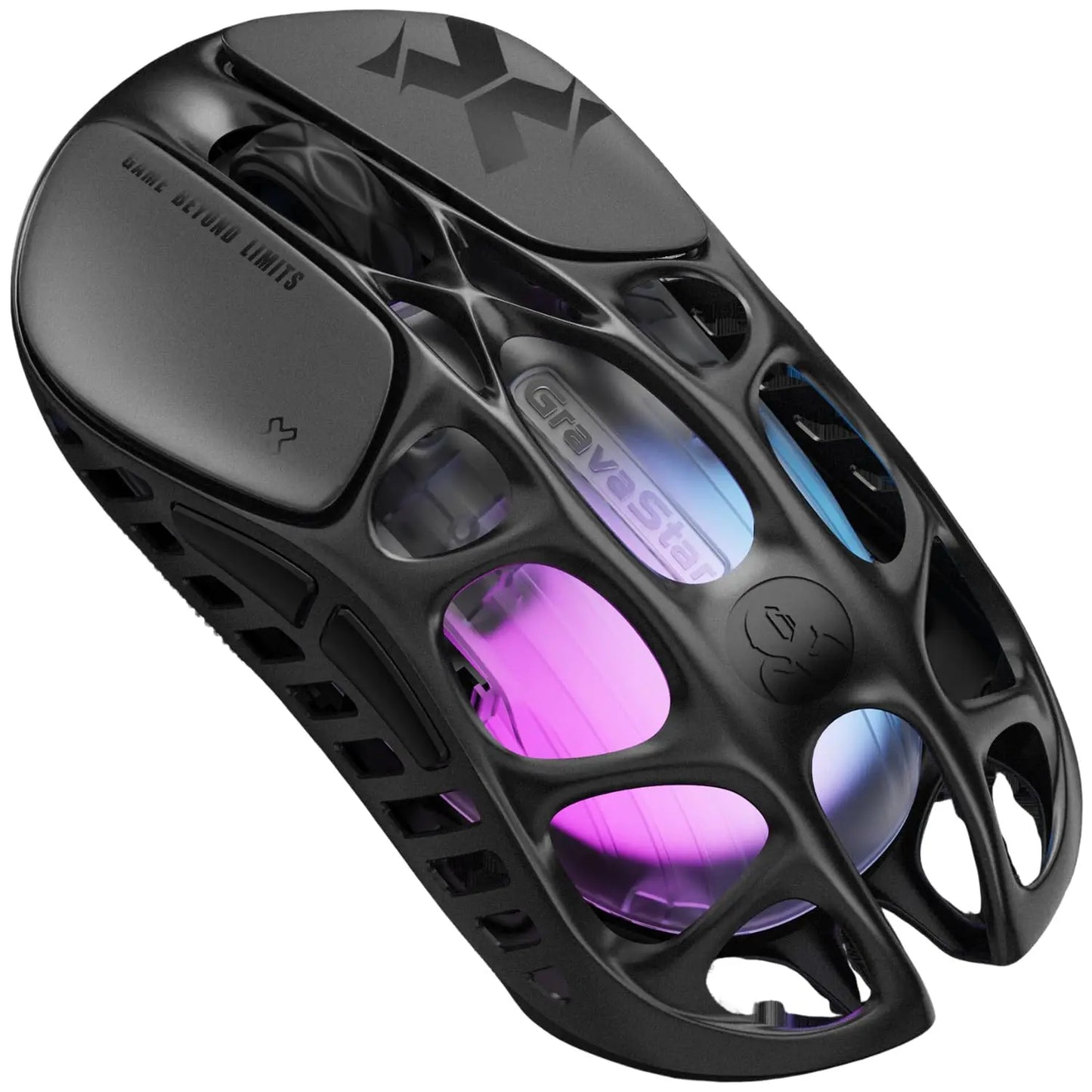 GravaStar Mercury X Ασύρματο Gaming Ποντίκι – Αισθητήρας PAW 3950 32,000 DPI, Ρυθμός Αναφοράς 1000Hz, Μόνο 49g, Κοίλο F από Κράμα Μαγνησίου