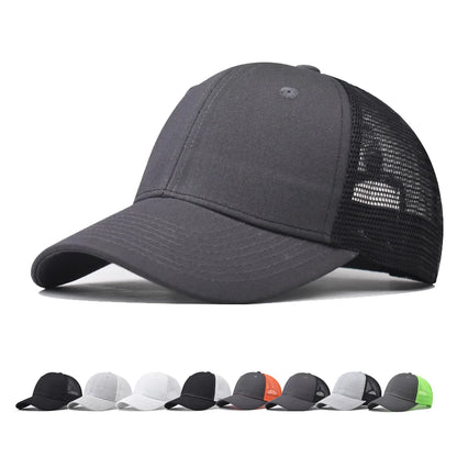 Cappellino da baseball per adulti, cappellino a rete, visiera curva poco profonda, cappello unisex, cappello estivo, cappello traspirante, cappellino da ombra, cappellino per primavera e autunno, cappellino hip hop aderente