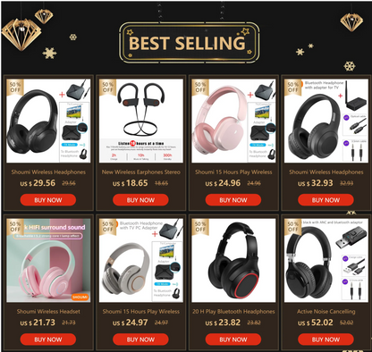 Bluetooth TV Headphones Wireless with Microphone, Noise Cancelling Stereo Headset with USB Adapter, Bluetooth 5.0 Foldable Bass Headphones for TV, Gaming & PC