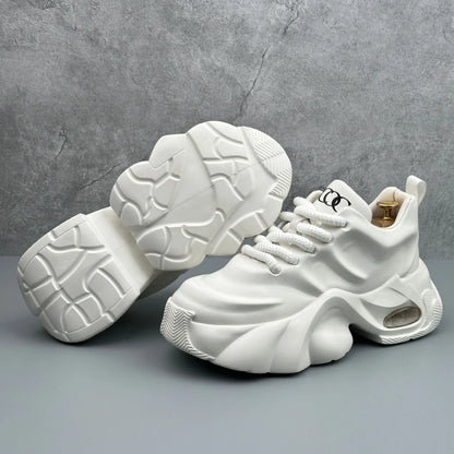 Zapatillas deportivas para hombre de talla grande, estilo «New Dad», con suela de plataforma gruesa, modernas, versátiles, informales, deportivas, de moda, cómodas y para el día a día.
