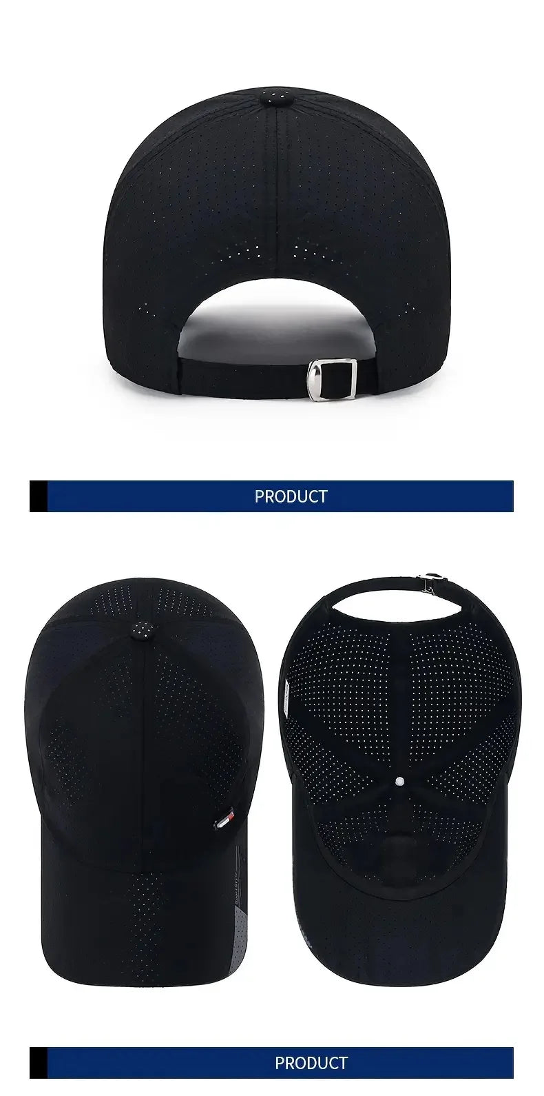 Quick-Dry Ultra-Breathable Baseball Cap - Lightweight & Adjustable with Fashionable Duckbill - Perfect for Outdoor Sports