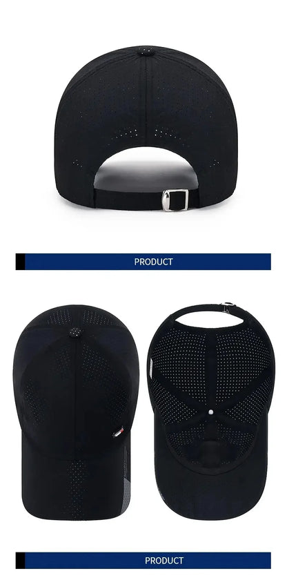 Quick-Dry Ultra-Breathable Baseball Cap - Lightweight & Adjustable with Fashionable Duckbill - Perfect for Outdoor Sports
