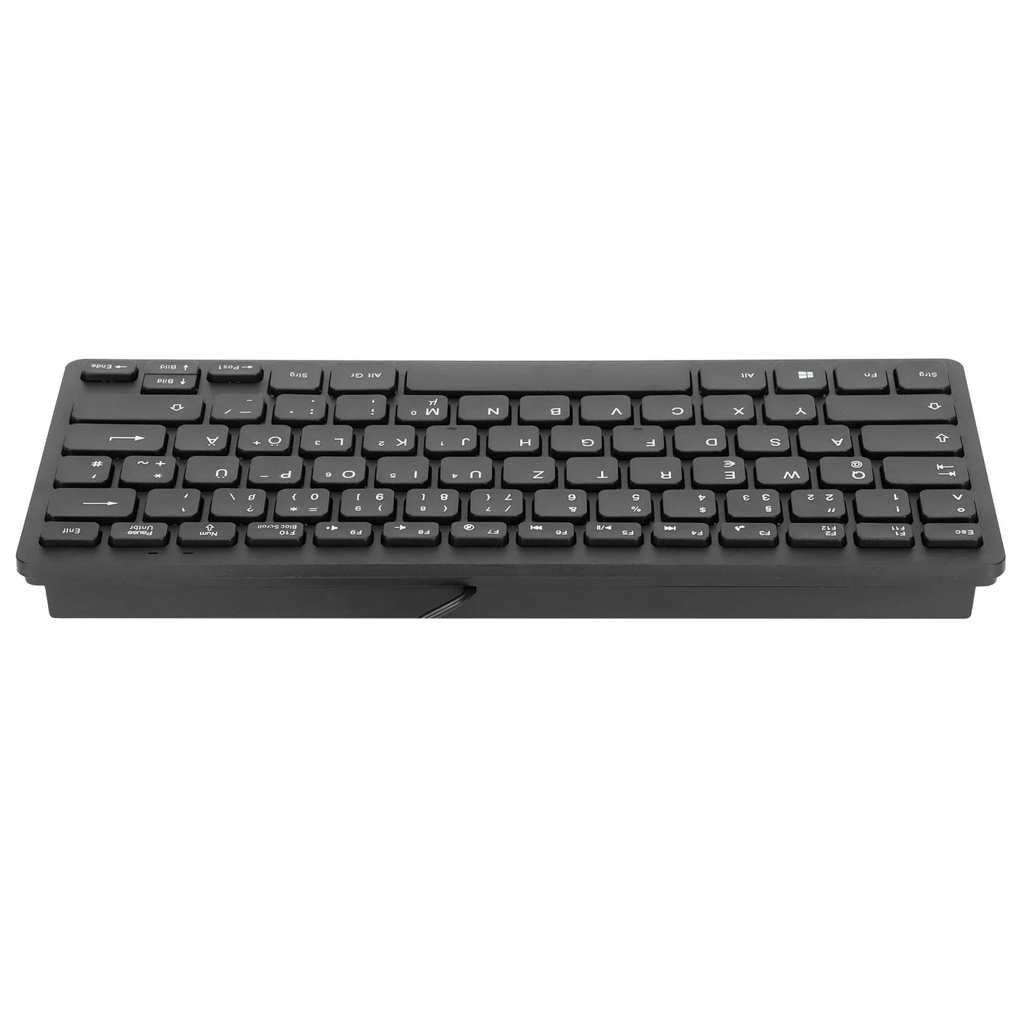 78 Keys Russian French German Keyboard Ergonomic Design UltraThin Mini Durable USB Wired Mechanical Keyboard for PC Laptops