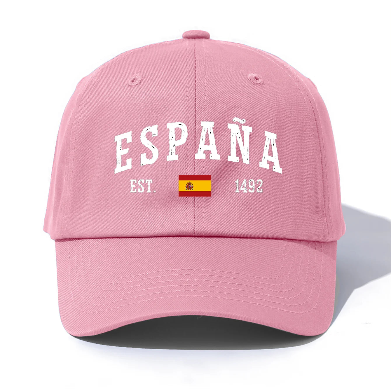 1pc ESPANA Print Baseball Cap for Adults,Minimalist Retro Style Casual Soft Adjustable Dad Hat,Perfect As Gift