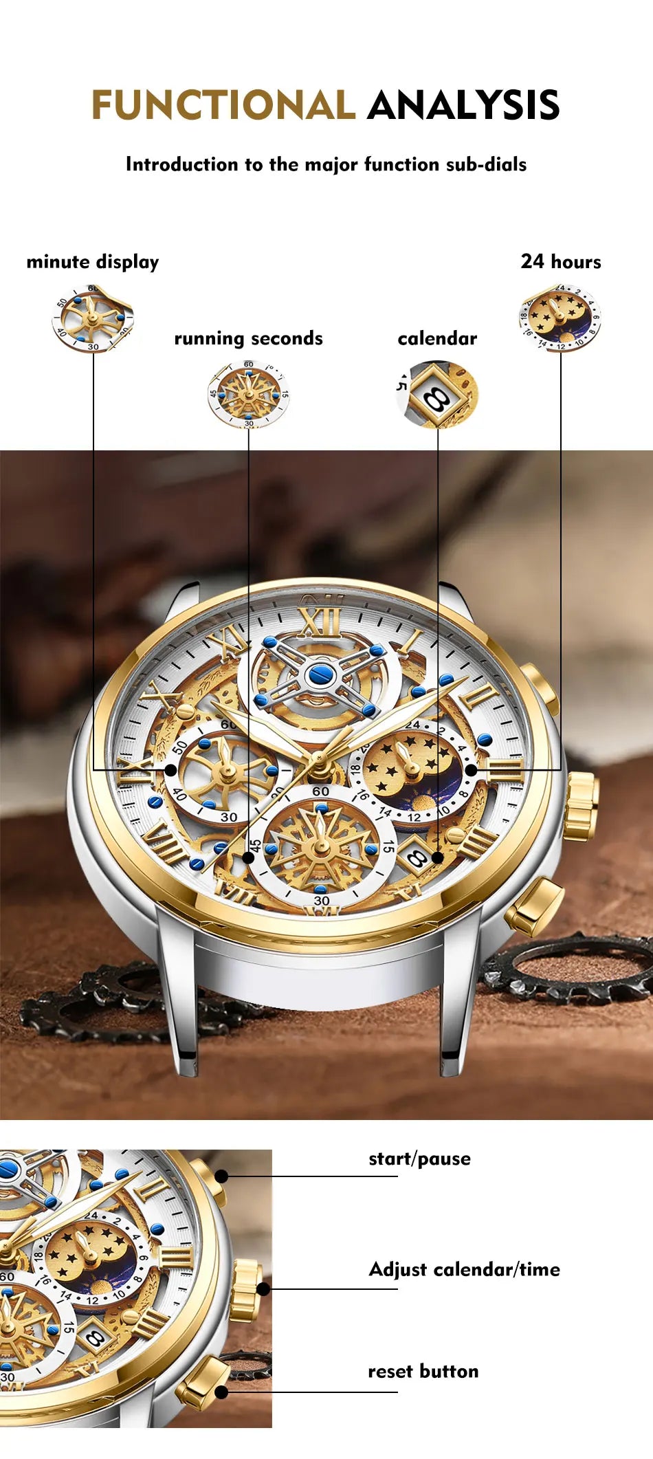 LIGE 2024 New Fashion Gold Women Watch Top Brand Luxury Waterproof Watches for Women Sport Quartz Chronograph Relogio Feminino