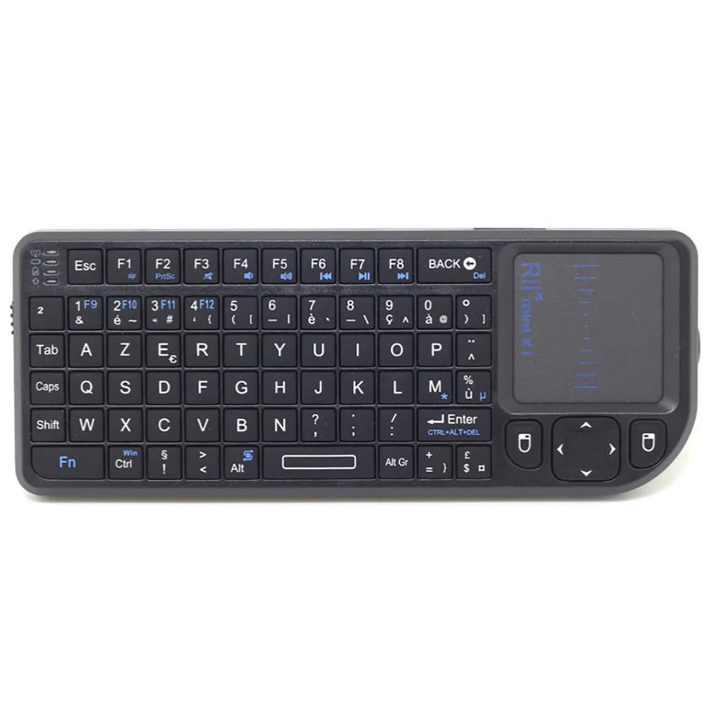 Original Rii X1 2.4GHz Mini Wireless Keyboard English/RU/ES/FR Keyboards with TouchPad for Android TV Box/PC/Laptop