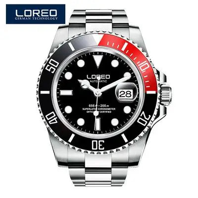 LOREO Original Men Business Watch 20ATM Waterproof Wristwatch Top Brand Casual Sport Seagull Automatic Mechanical Watch Men