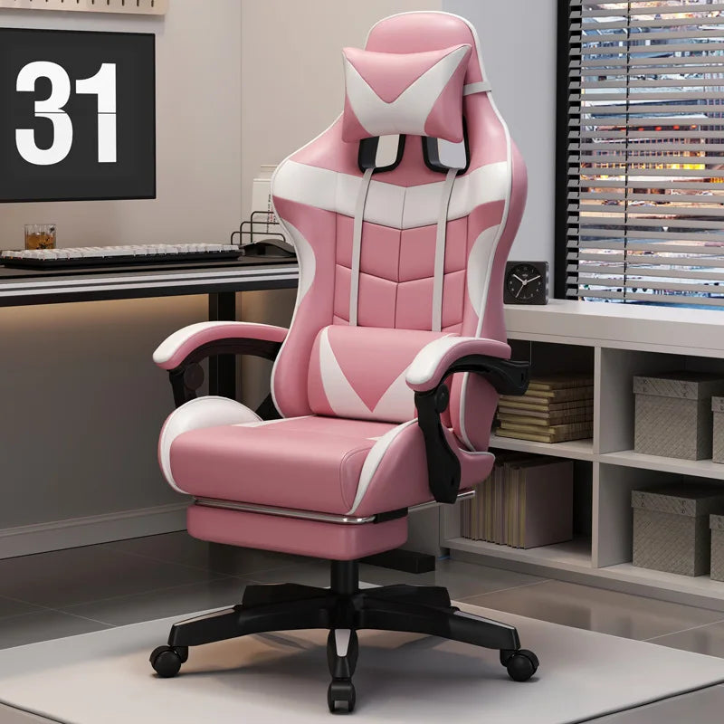 Ergonomic Office Chair Modern Gaming Chair with Rotatable Design, Comfortable Breathable Executive Desk Chair with Armrests for Home & Office