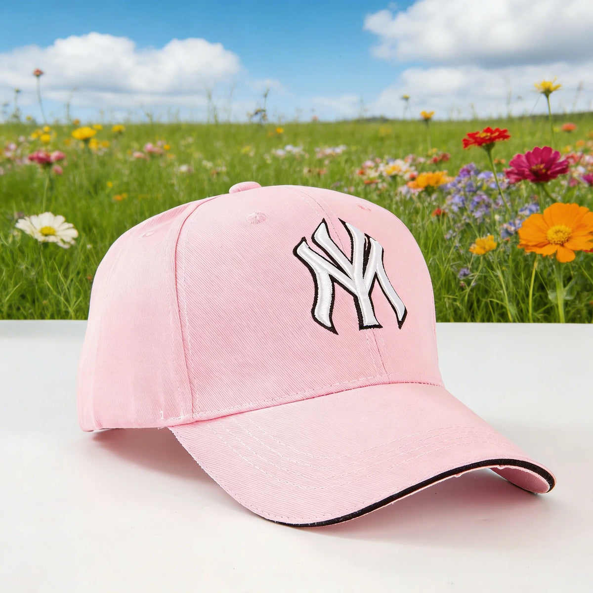Moderne baseballkasket: Giv dit udendørslook et løft! Med klassiske New York-logoer og retro-badges er den både moderigtig