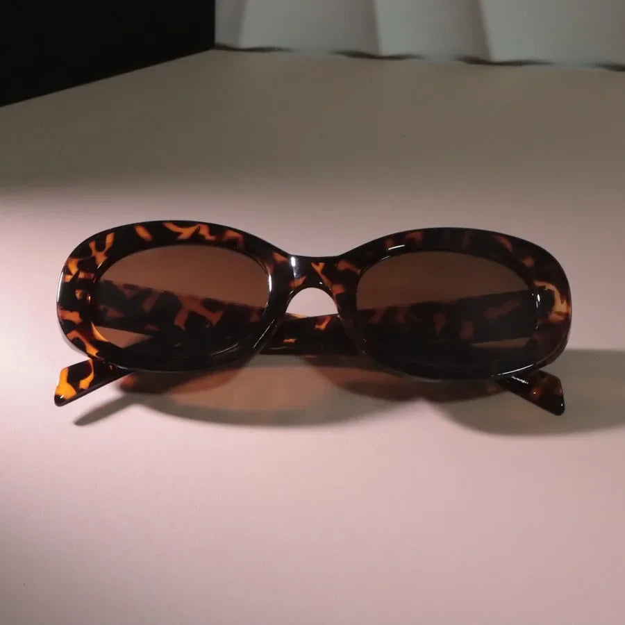 Round Luxury Oval Sunglasses Women Men Brand Designer Cute Black Sun Glasses Female Male Colors Mirror Oculos De Sol