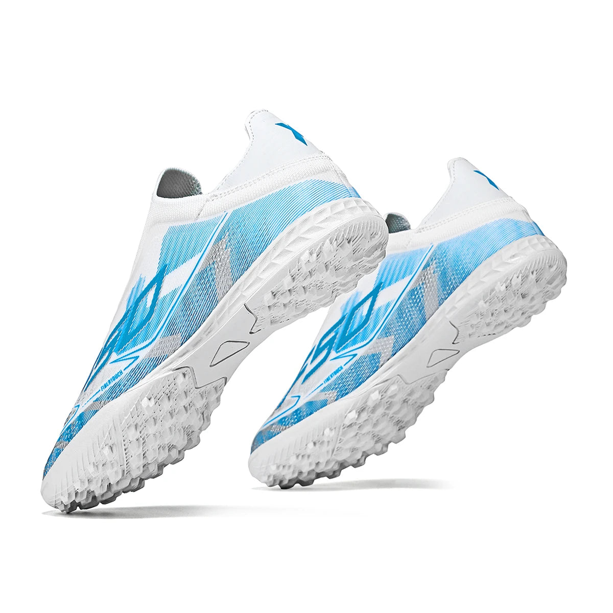 TF Soccer Cleats Men Women Kids PU Synthetic Upper Rubber Outsole Wear-Resistant Non-Slip Training Shoes