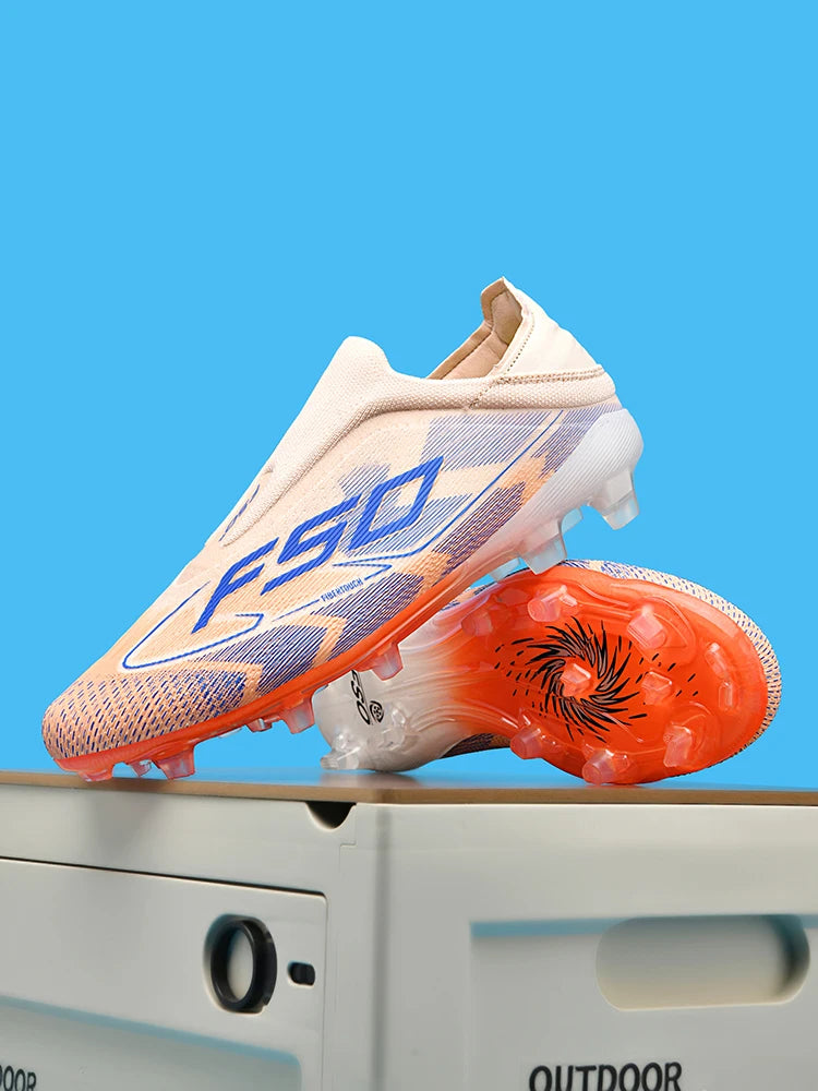 Botas de fútbol para hombre New Society para césped, tenis deportivos para adulto, transpirables y ultraligeras, zapatillas de fútbol para exteriores