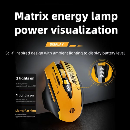 Inphic A9 V2 Wireless Gaming Mouse – 12800 DPI Rechargeable Ergonomic Mouse