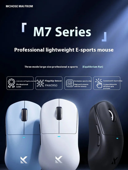 MCHOSE M7 Ultra Εργονομικό Gaming Mouse PAW3950 Super Sensor TOPSPEED Ρυθμός αναφοράς 8000Hz Ελαφρύς σχεδιασμός Realtek Master Mice