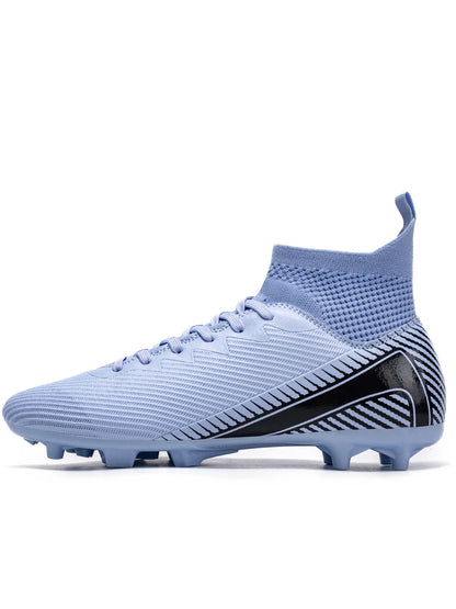 Scarpe da calcio Professional Grass AG FG con tomaia integrata in tessuto PU e suola resistente in TPU, antiscivolo e resistente all’usura, calzature per ragazzi