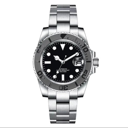 DIY Custom Automatic Watch Logo For Man High Quality NH35 Diving Mechanical Watches Sapphire Waterproof Ceramic Bezel 120 Click