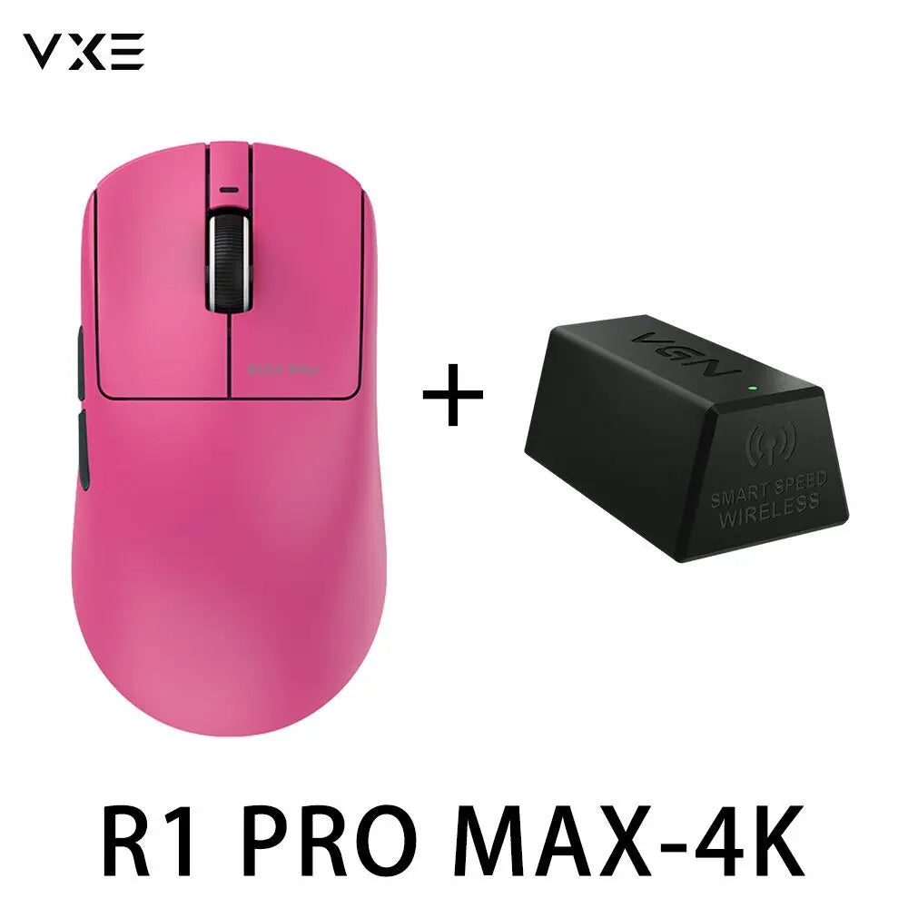 VXE Dragonfly R1 Pro Max Gaming Mouse, Wireless Bluetooth Gaming Mouse with PAW3395 Sensor, Rechargeable Lightweight Ergonomic Esports Mouse