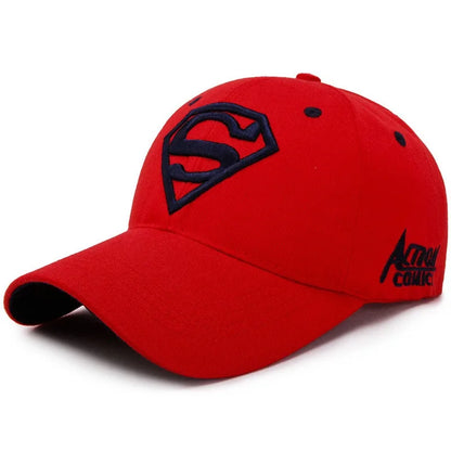 Street superhero embroidered duckbill cap with adjustable sun visor accessories, fashionable hip-hop fashion baseball cap