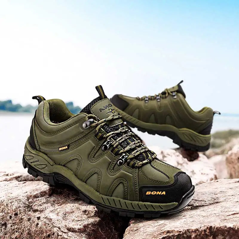 BONA novi klasični stil muške planinarske cipele na vezanje, muške sportske cipele za outdoor trčanje, trekking tenisice