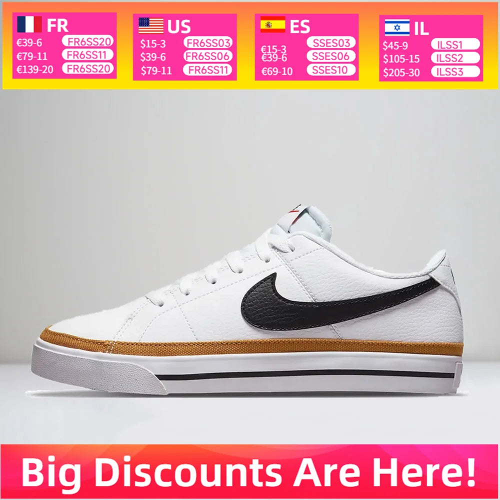 Nike Court Legacy Retro Sneakers Classic Tennis Heritage Cushioned Comfort Everyday Wear Unisex DH3161-100