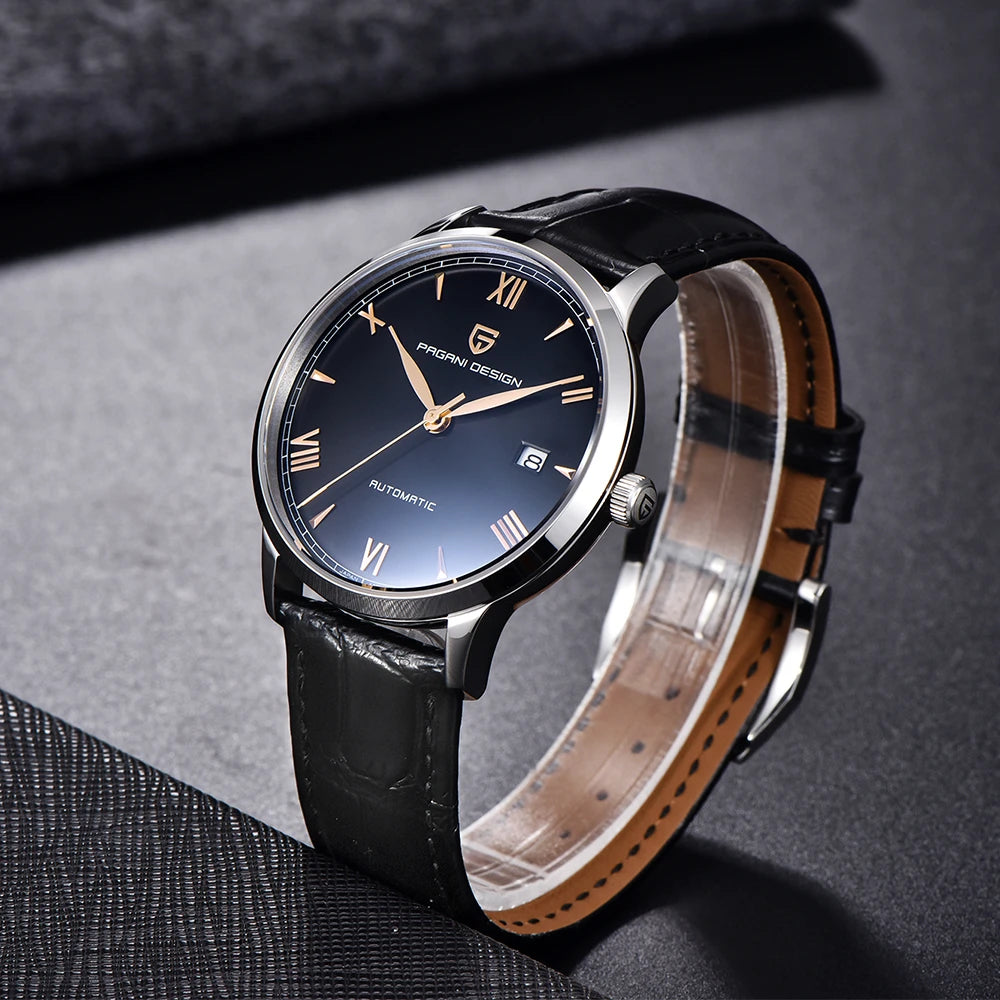 PAGANI DESIGN New NH35 Pilot Men Mechanical Watch Top Brand Sapphire Glass Automatic Watch 100M Waterproof Stainless Steel Watch