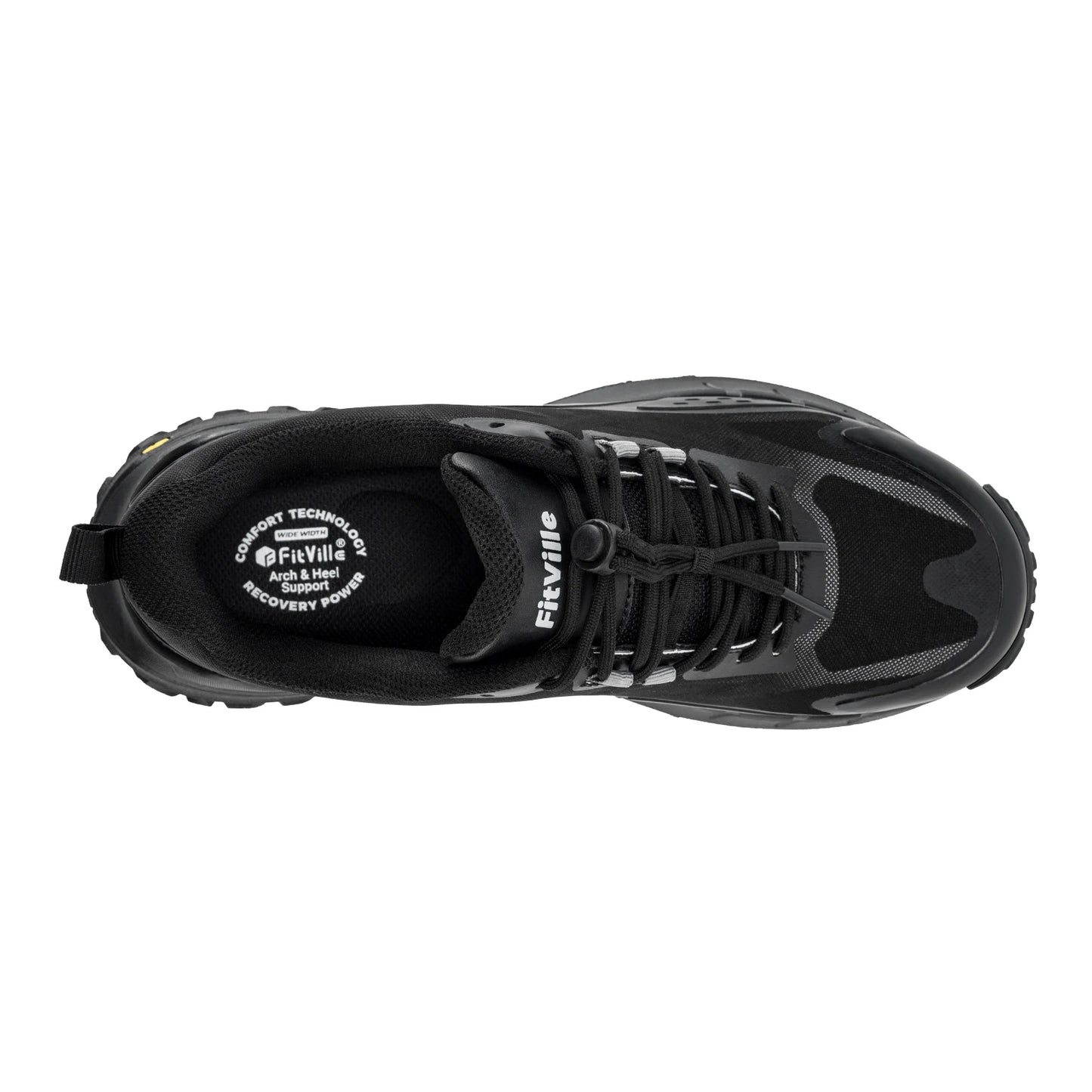 Fittington Wide Sneakers for Men Slip-On Hiking Shoes Soft Comfortable Men Running Shoe Slip-Resistant Walking Shoes with Arch Support