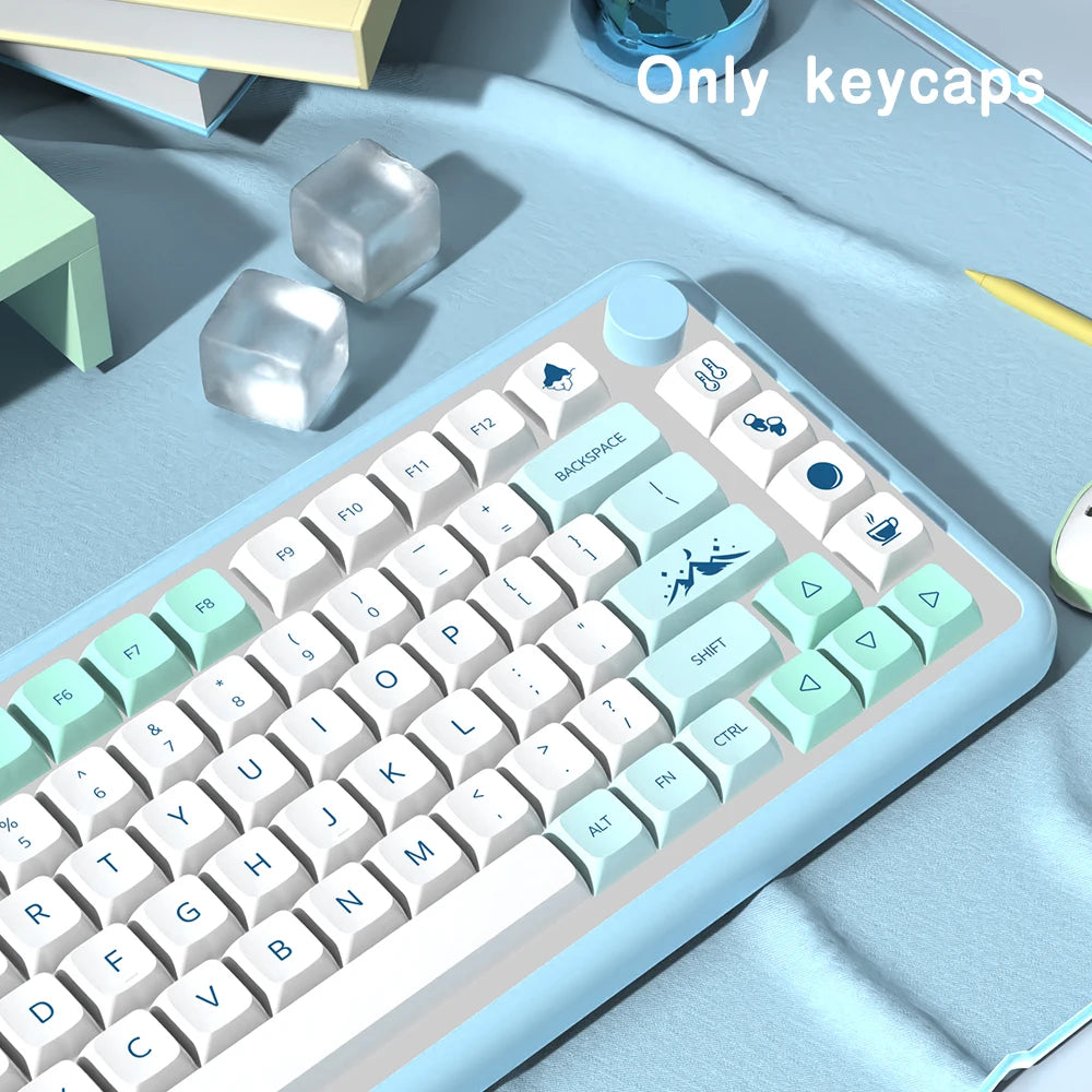 Spanish French Korean Brazilian Japanese Russian Iceberg XDA Profile keycaps ISO Enter PBT keycap For Mechanical Keyboard DIY