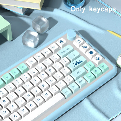Spanish French Korean Brazilian Japanese Russian Iceberg XDA Profile keycaps ISO Enter PBT keycap For Mechanical Keyboard DIY