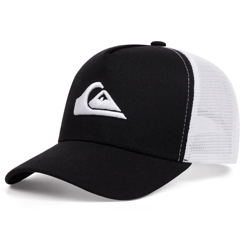 Simple symbol triangle Surfing Embroidery outdoors  baseball cap Summer breathability Hip hop mesh cap trucker hat