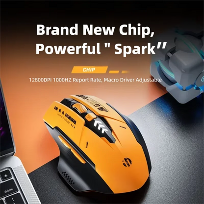Inphic A9 V2 Wireless Gaming Mouse – 12800 DPI Rechargeable Ergonomic Mouse