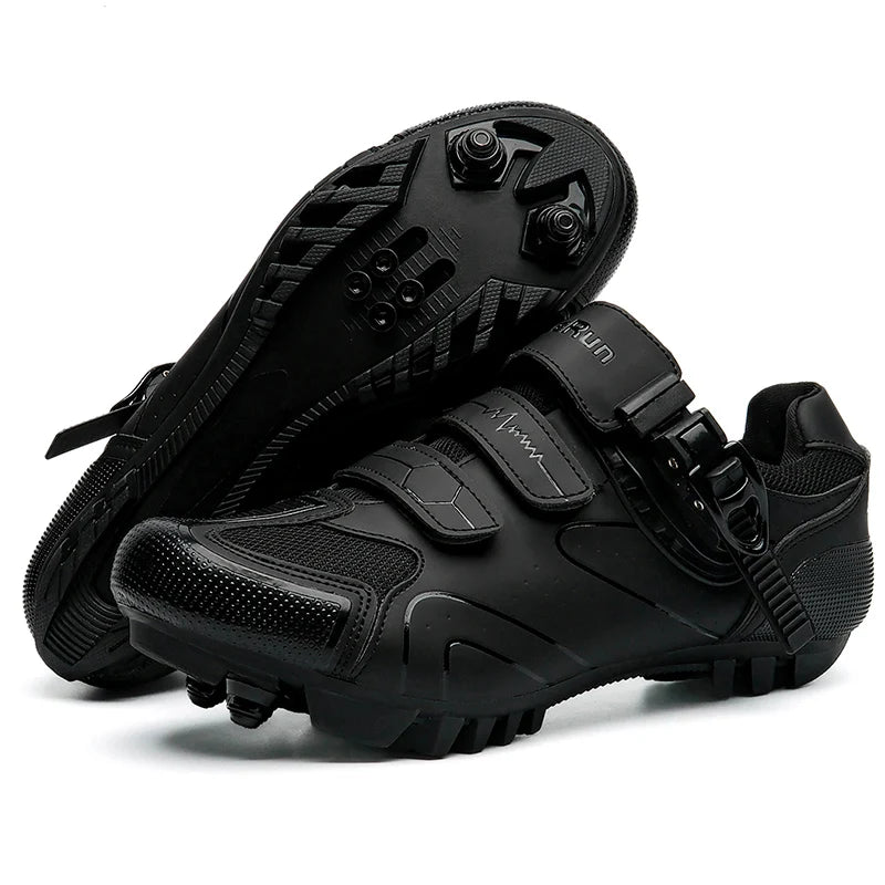 Primavera, zapatillas de ciclismo MTB con abrazaderas para hombre, zapatillas deportivas de carbono, velocidad, carrera de montaña, zapatillas de bicicleta de montaña