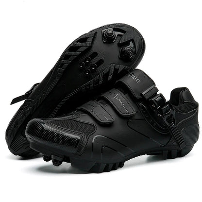 Primavera, zapatillas de ciclismo MTB con abrazaderas para hombre, zapatillas deportivas de carbono, velocidad, carrera de montaña, zapatillas de bicicleta de montaña