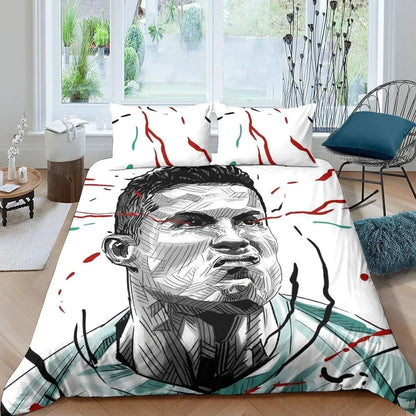 Football Ronaldo Duvet Cover CR7 Bedding Set Adult Boy Girl Bedroom Decoration Children Gift Single Double Large Size