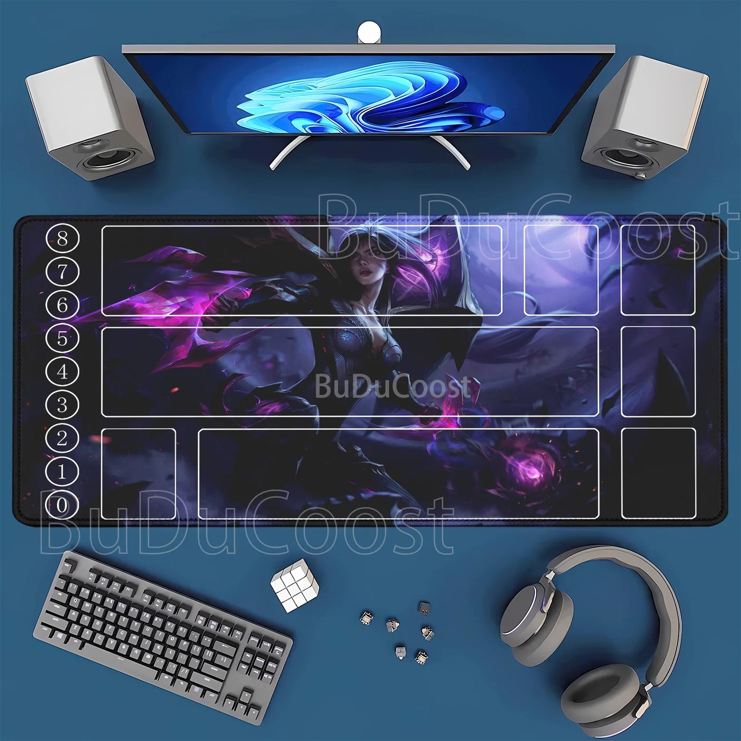 HD Printing playmat League of Mouse Pad Legends Riftbound Series TCG LOL Card 600x350mm office Stitched Edge Board Game Desk Mat